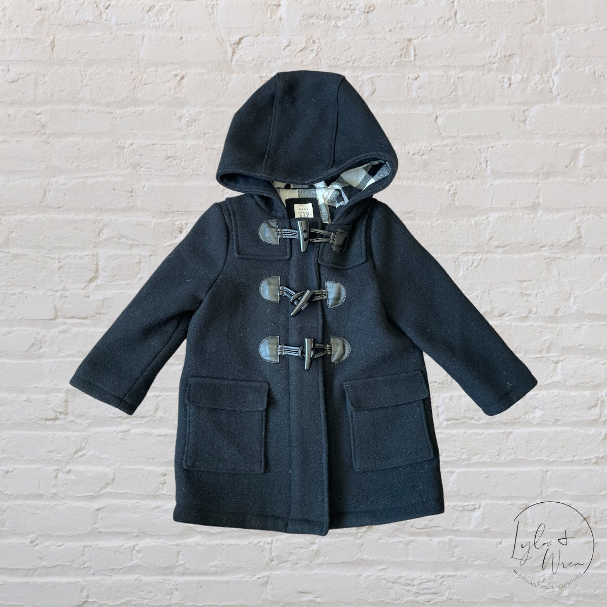 Gap Plaid Lined Felt Toggle Coat | 2