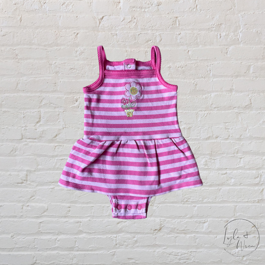 BabyBoots Striped Bodysuit | 6 M