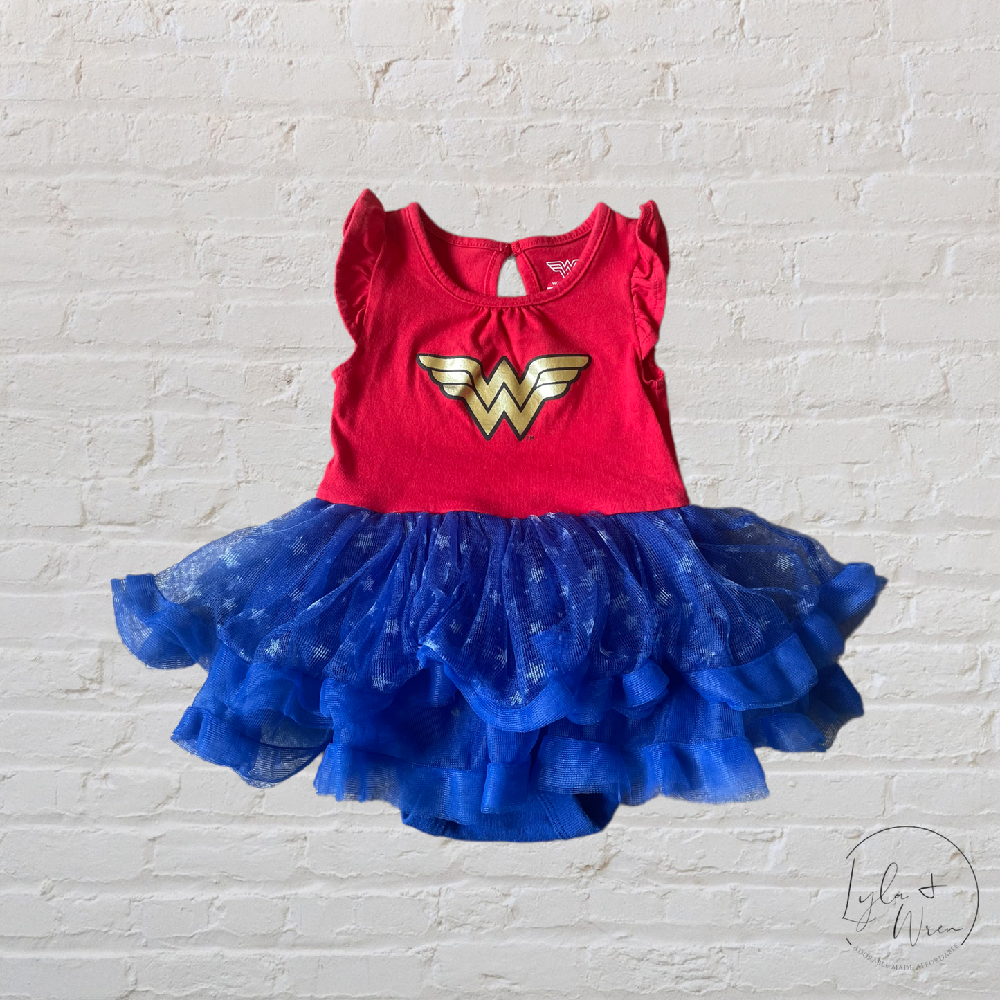 Wonder Woman Bodysuit Costume | 3-6 M