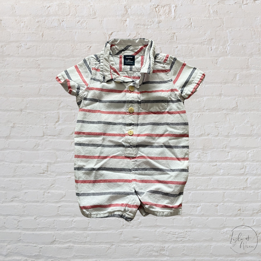 Gap Collared Romper | 0-3 M