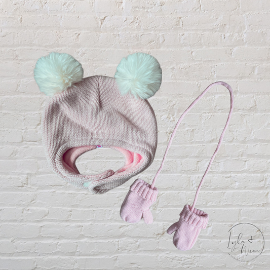 Hot Paws Hat + Mittens Set | 12-24 M