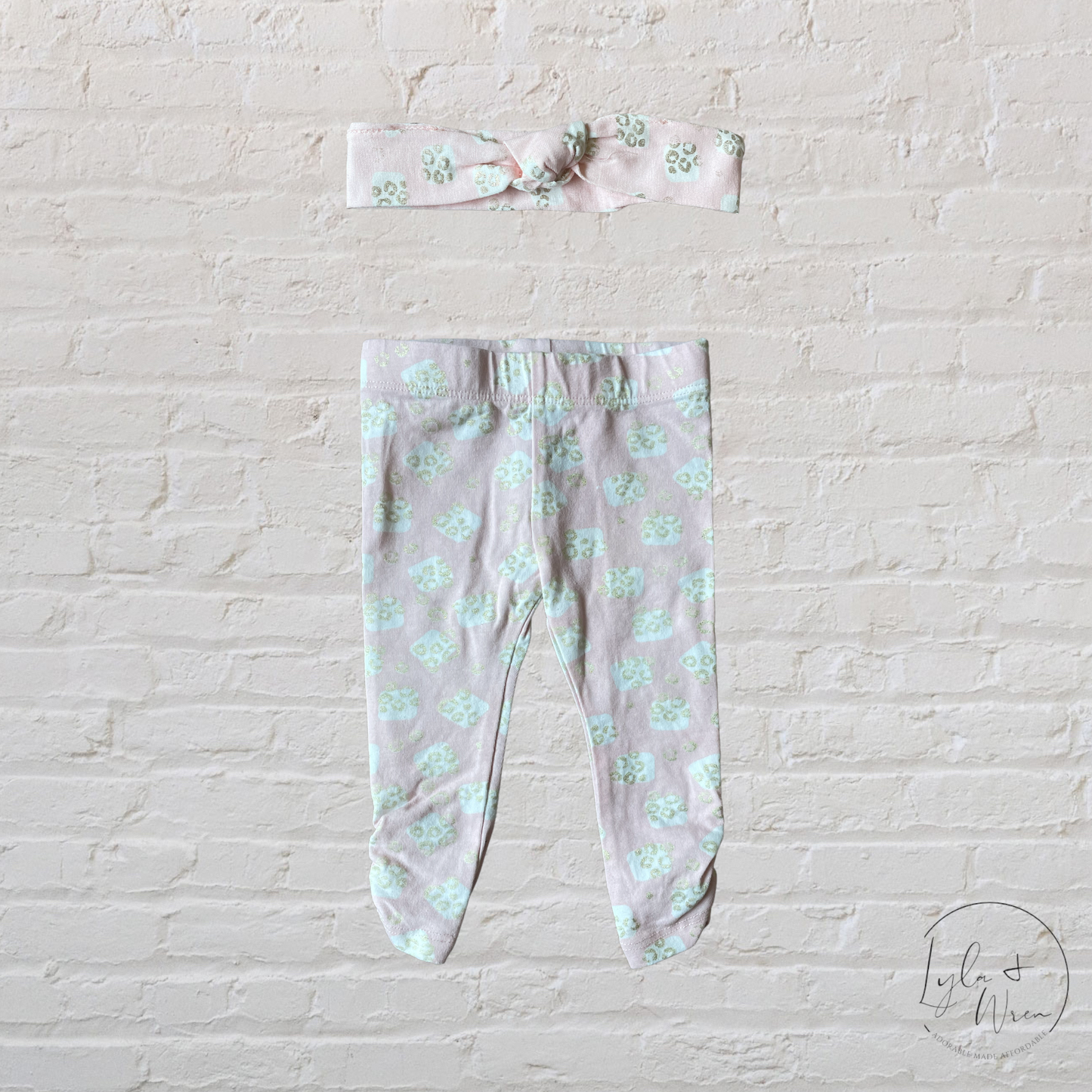 Matching Headband + Pants Set | 3-6 M