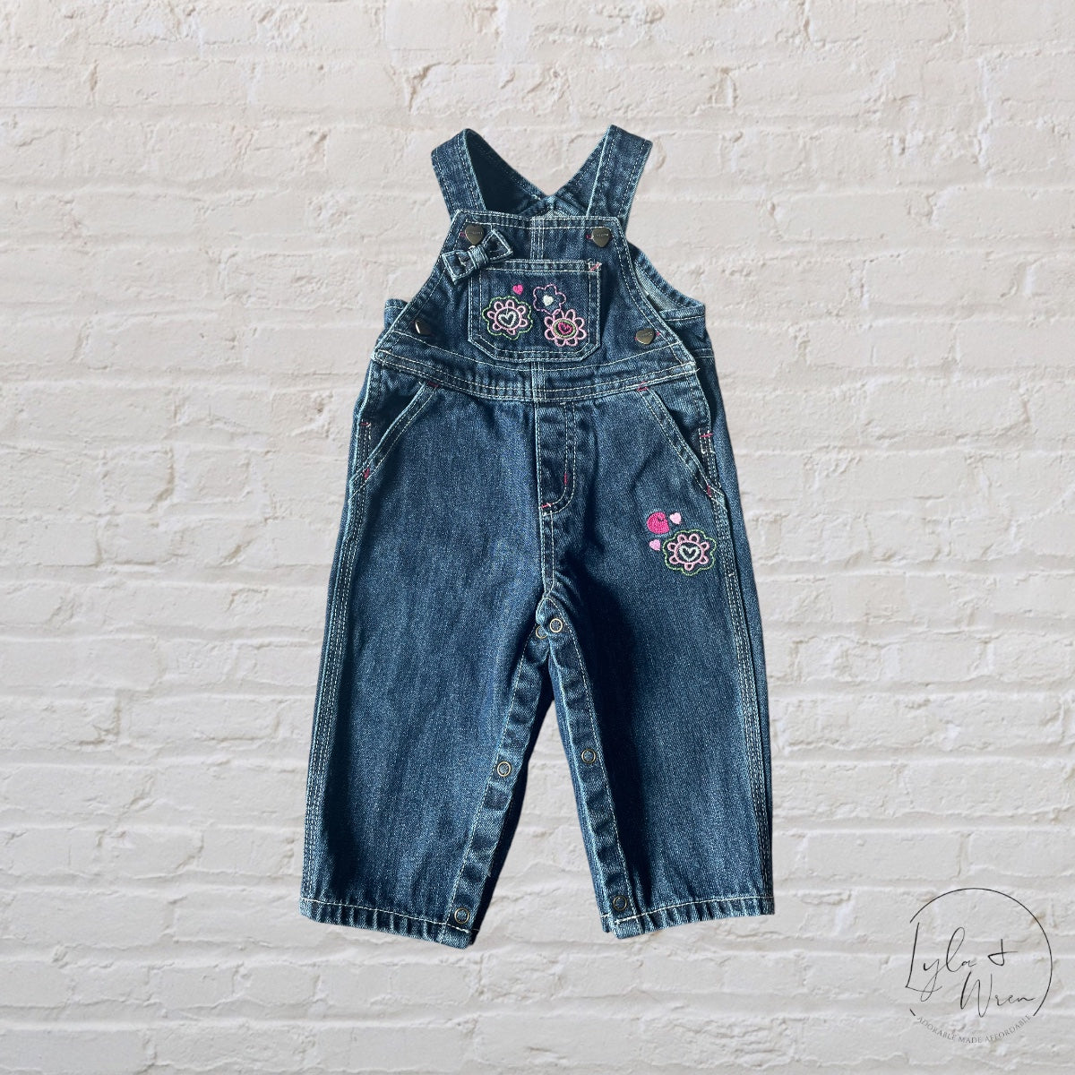 Carhartt Denim Embroidered Overalls | 9 M