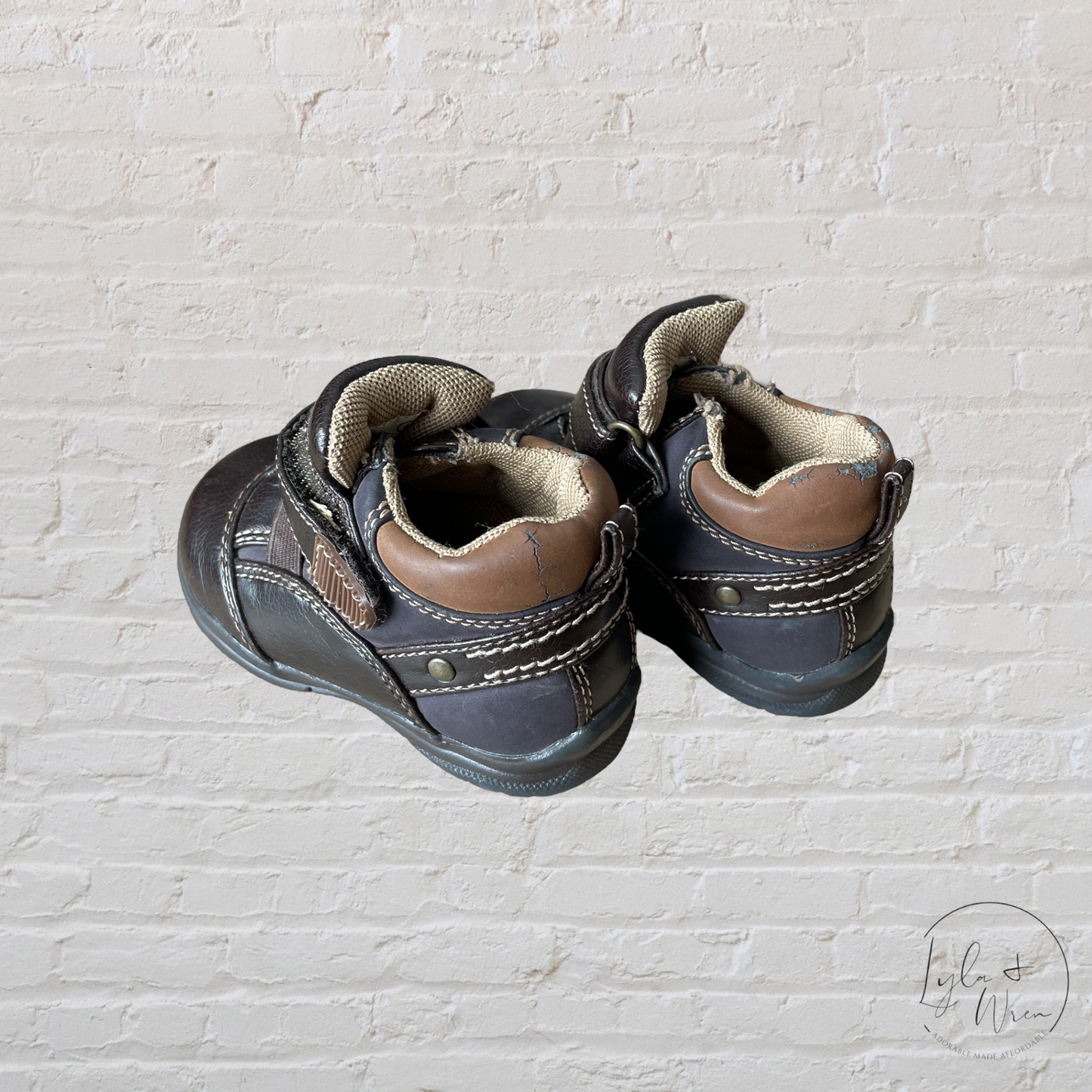 Barefoot Walking Brown Leather Shoes | Toddler 4