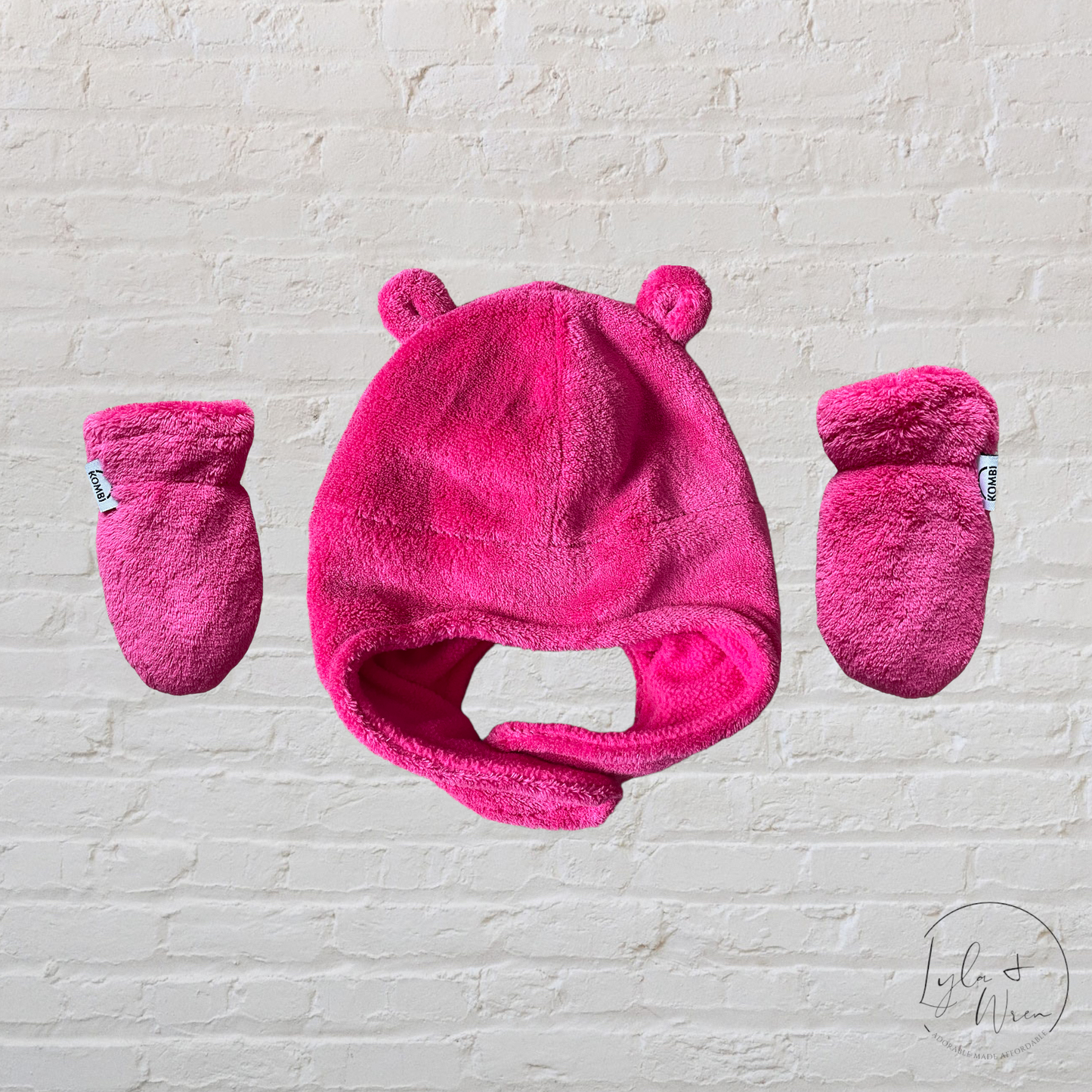 Kombi Fleece Hat + Mitten Set | 6-12 M