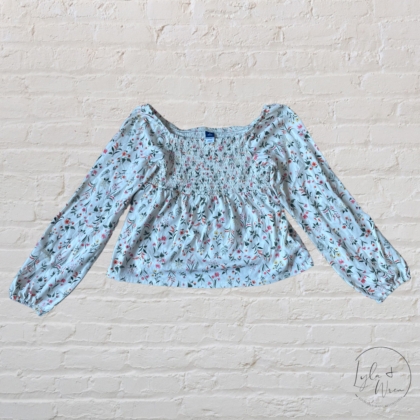 Old Navy Smocked Top | L (10/12)