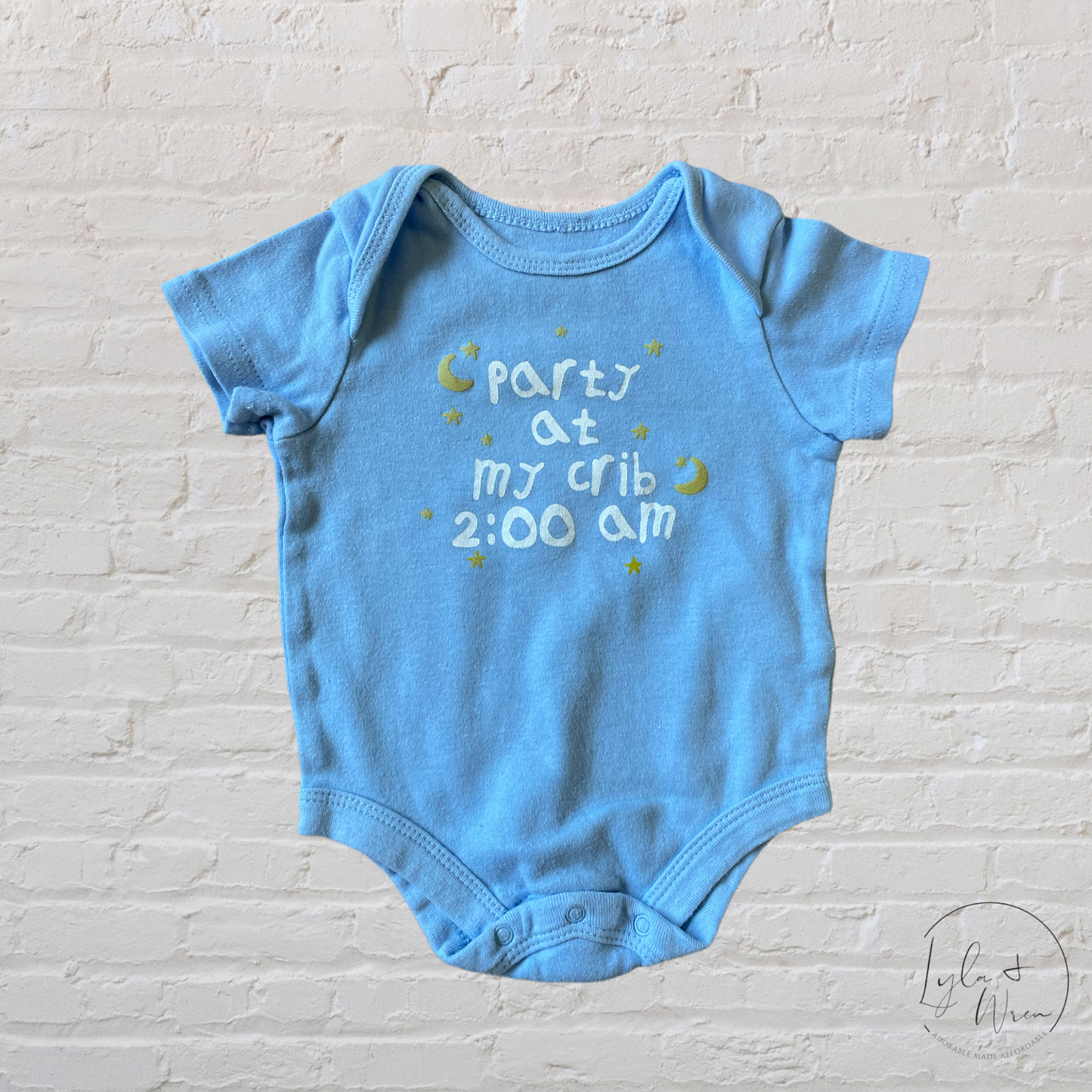 “party at my crib 2:00 am” Bodysuit | 0-3 M