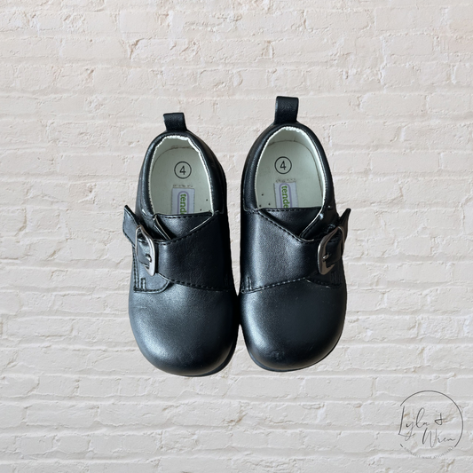 Tender Toes Black Dress Shoes | Toddler 4