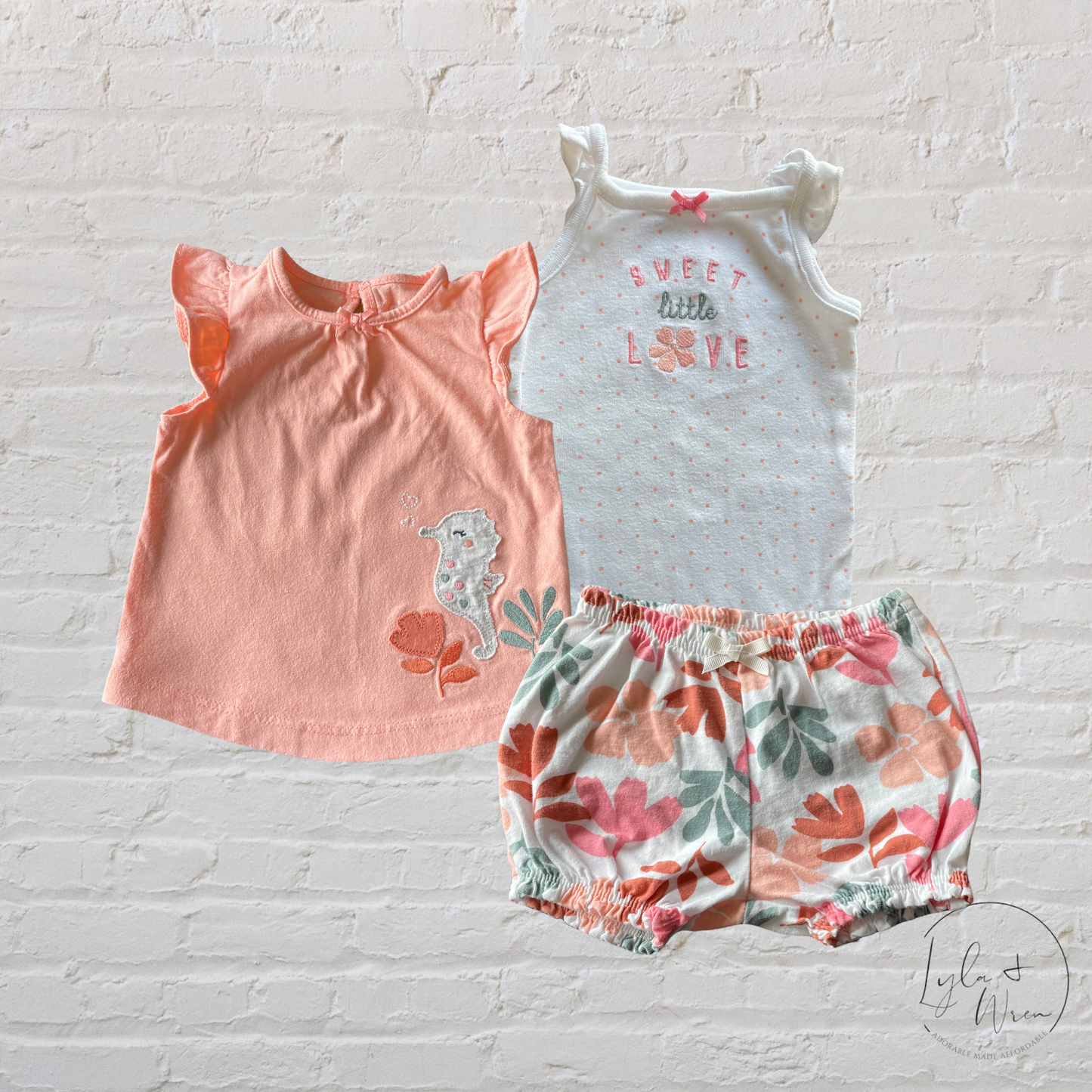 3 Piece Outfit Set | 0-3 M