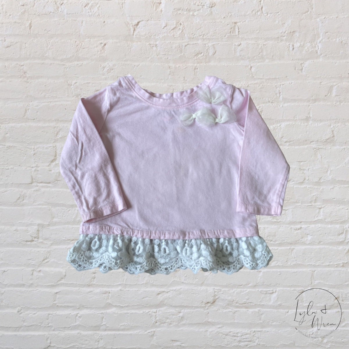 The Childrens Place Lace + Tulle Long Sleeve | 12-18 M