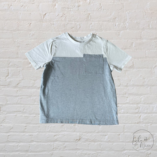 Just Kidding White + Grey T-Shirt | 7