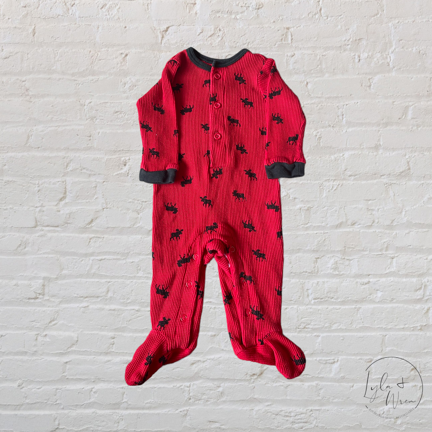 Indigo Baby Moose Sleeper | 3-6 M