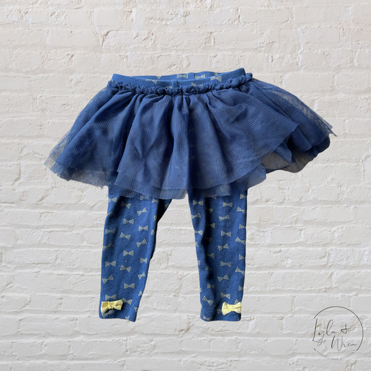 Petit Lem Navy & Gold Tutu Leggings | 9 M