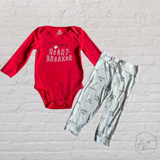 Carter’s “Itty Bitty Heartbreaker” Outfit Set | 18 M