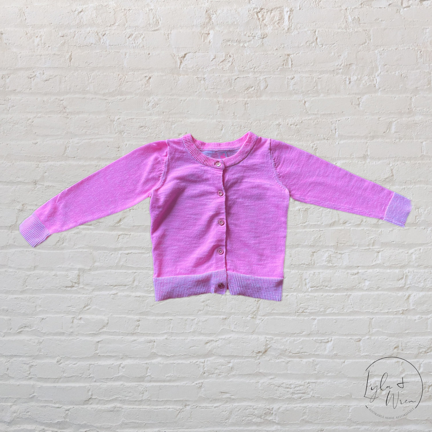 Cherokee Neon Pink Cardigan | 2T