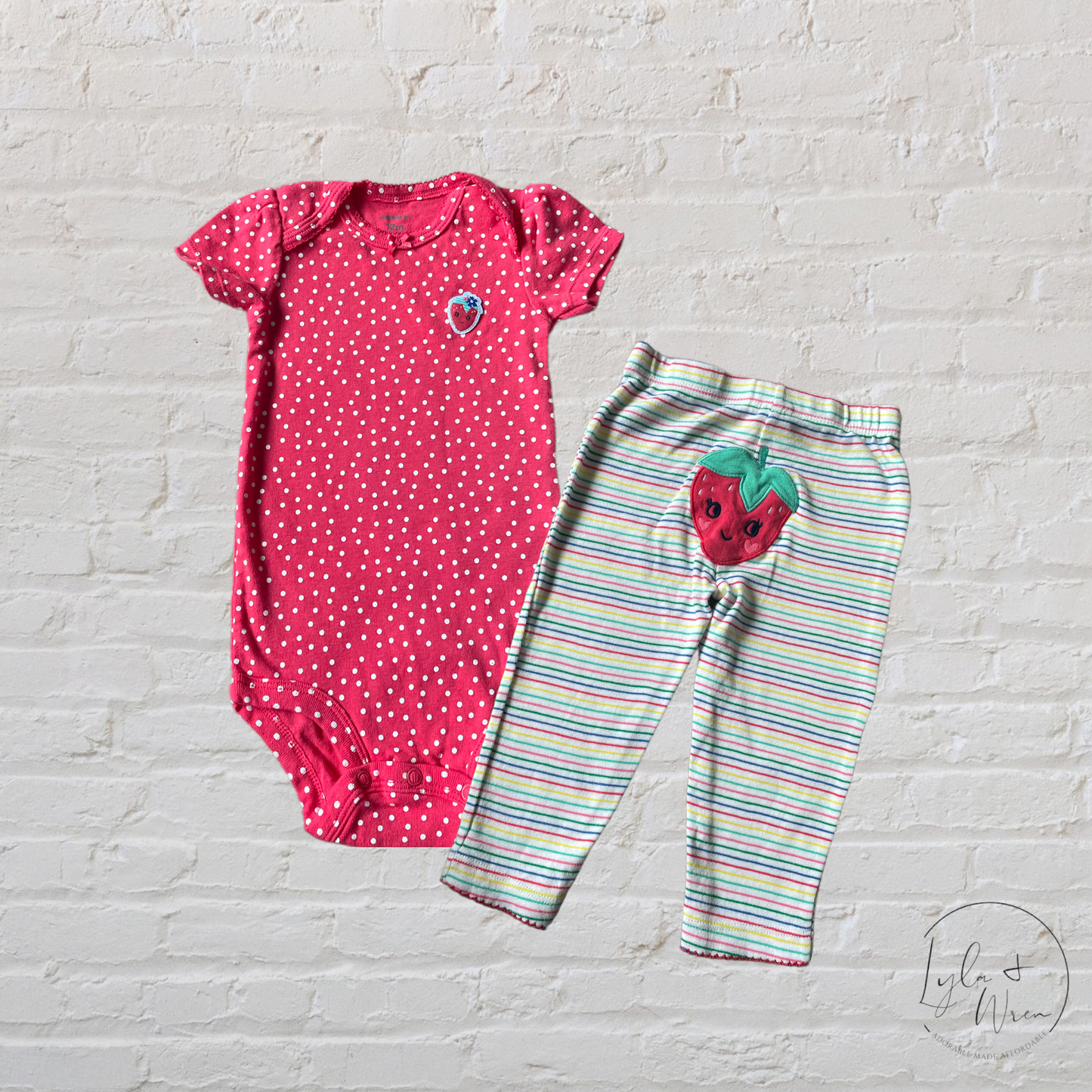 Carter’s 2 Piece Strawberry Set | 12 M