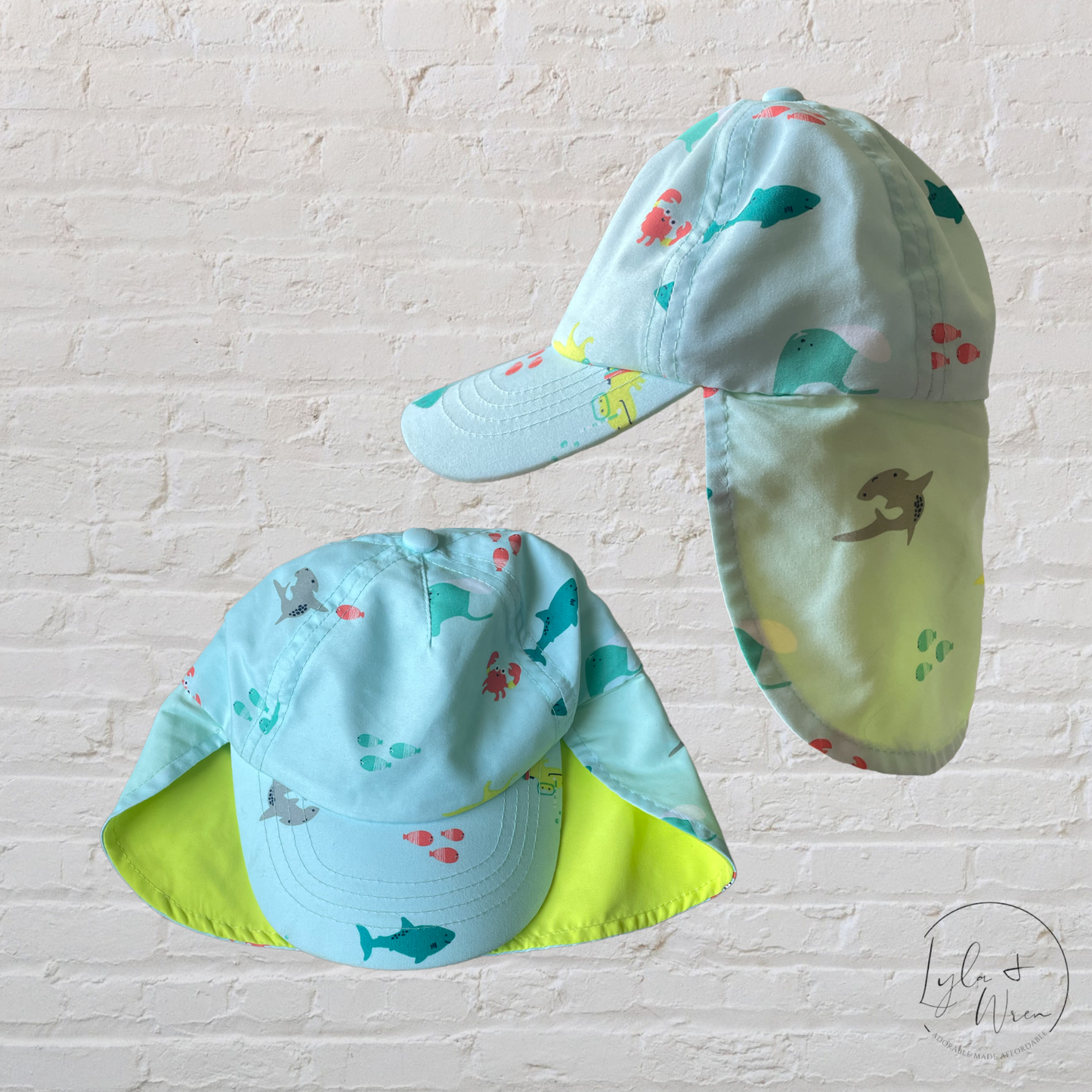 Carter’s Sun Hat w/ Neck Cover | 0-9 M