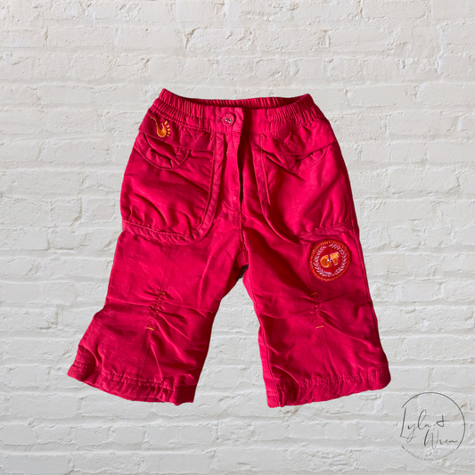 Gagou Tagou Red Lined Pants | 6 M