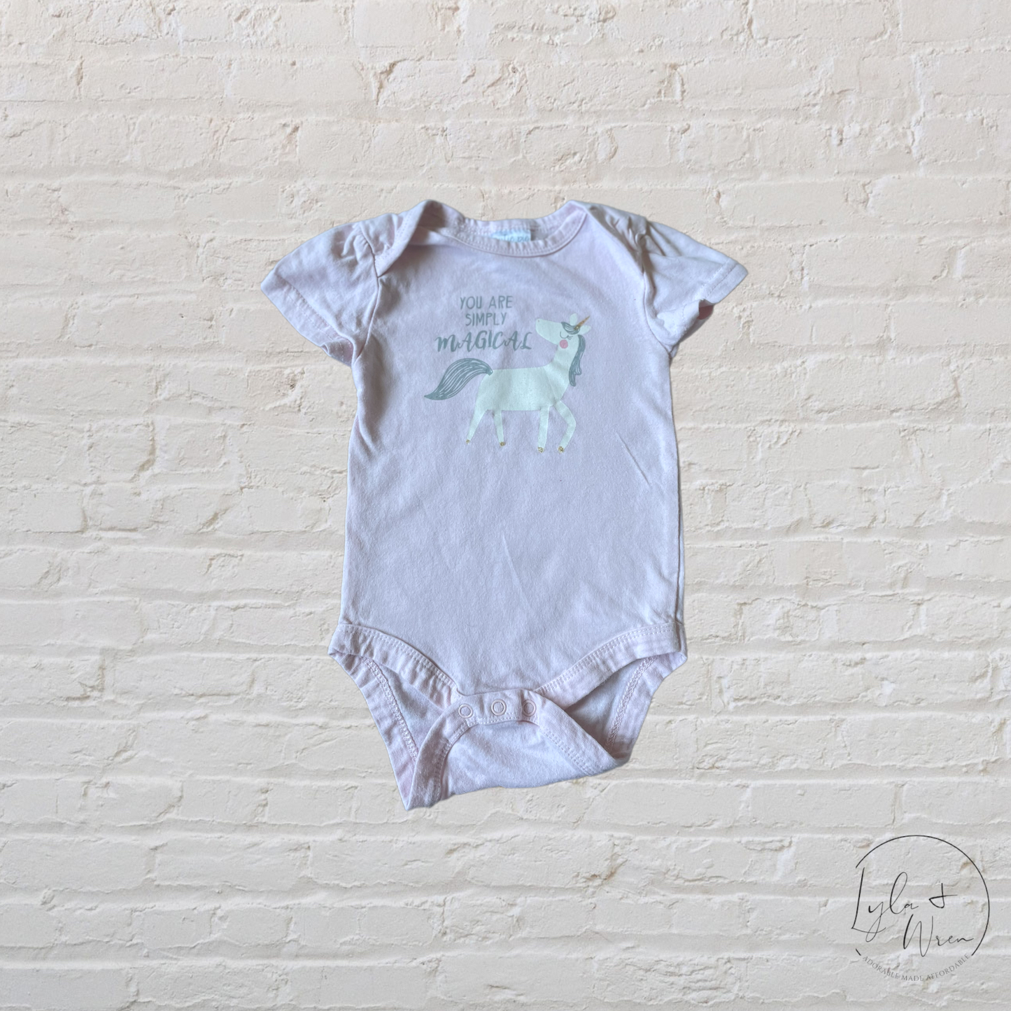 “You Are Simply Magical” Unicorn Bodysuit | 3-6 M