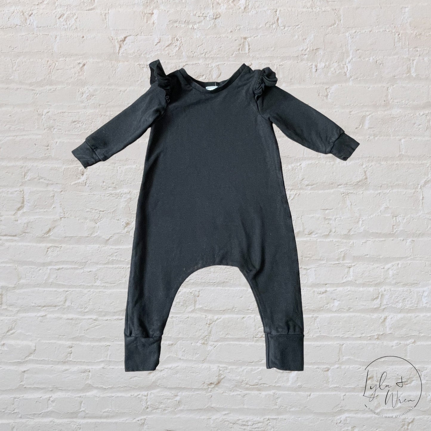 Posh & Cozy Cynthia Long Sleeve Romper | 6-12 M