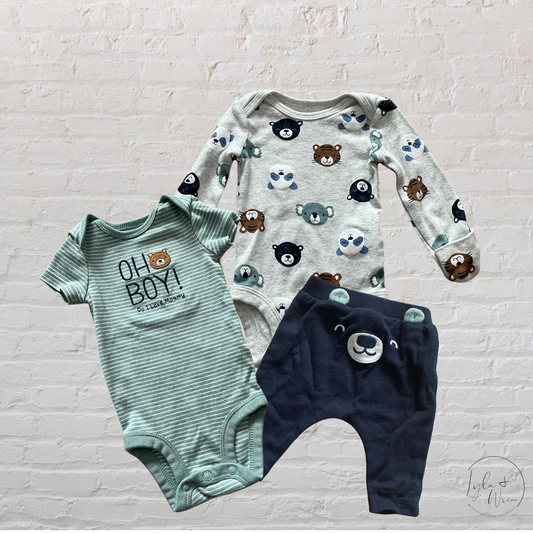 Carter’s “Oh Boy! Do I Love Mommy!” 3 Piece Outfit Set | NB