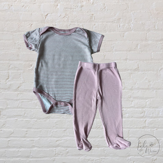 Chick Pea Mauve 2 Piece Set | 6-9 M