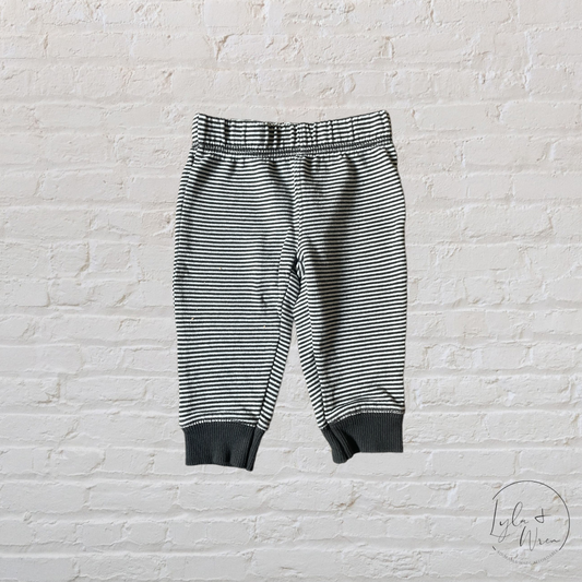 Carter’s Black + White Stripe Pants | 6 M