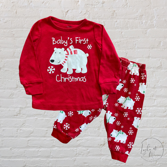 George “Baby’s First Christmas” 2 Piece Set | 3-6 M