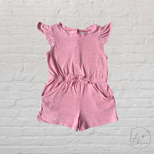 Heathered Peach Romper | 3T