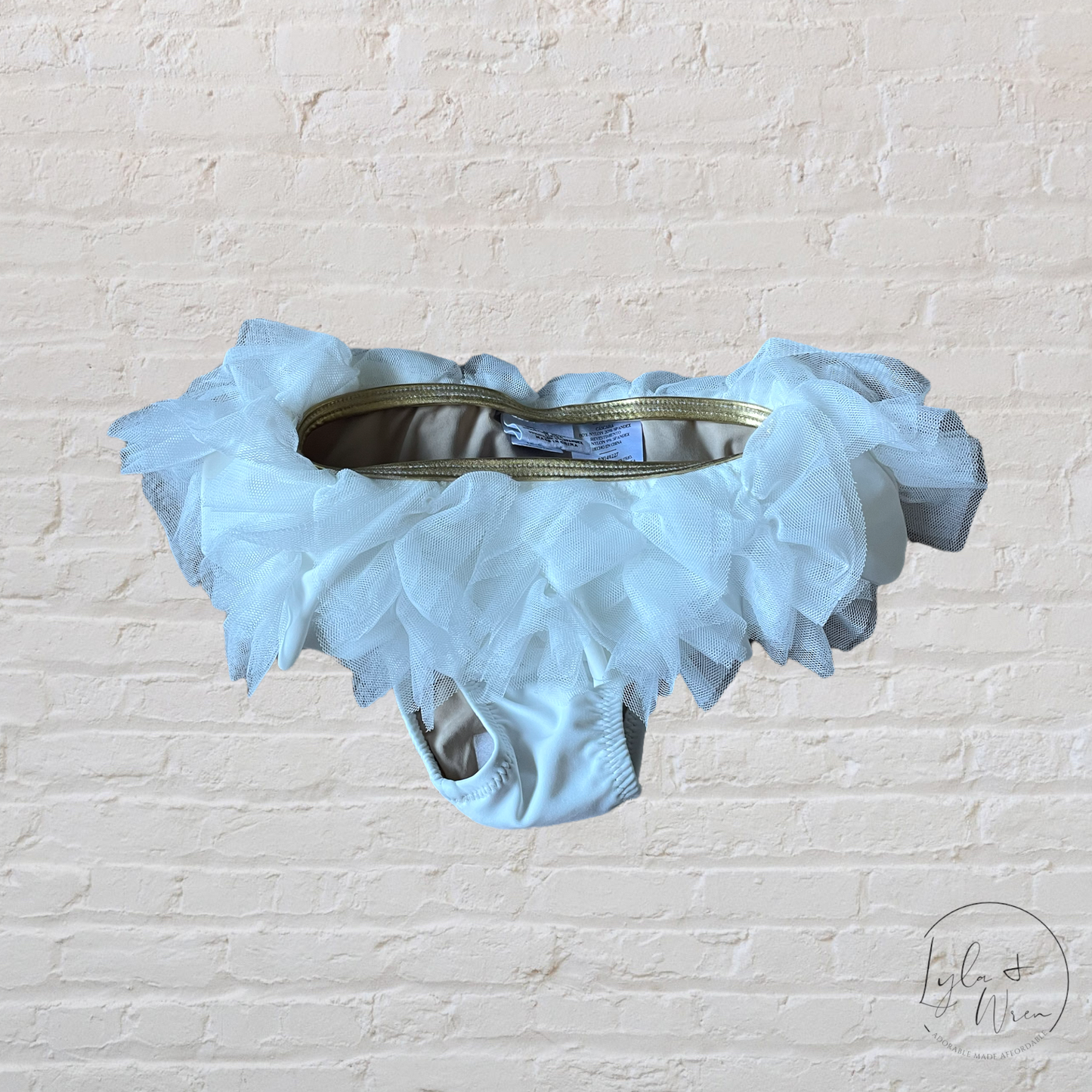 Tulle Skirted Bikini Bottoms | 12-18 M