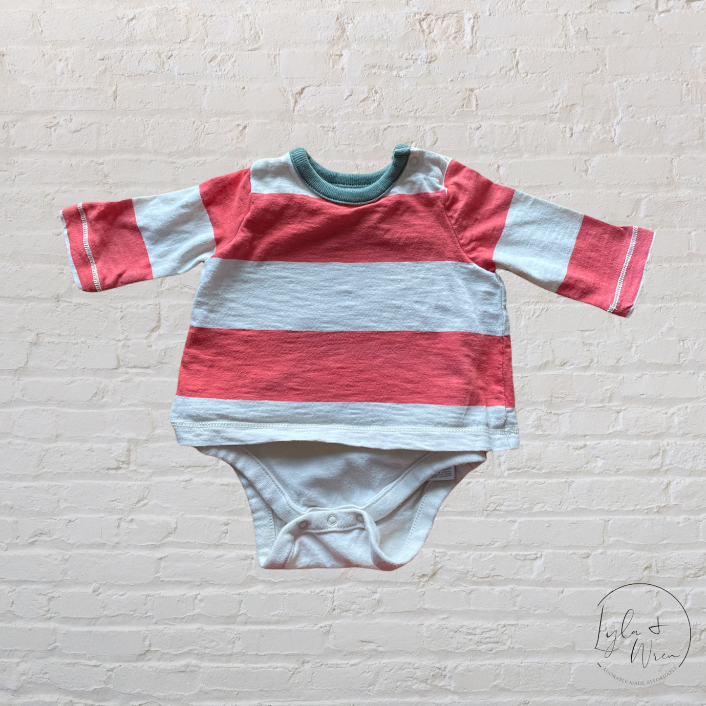 Gap Long Sleeve Shirt Bodysuit | 0-3 M