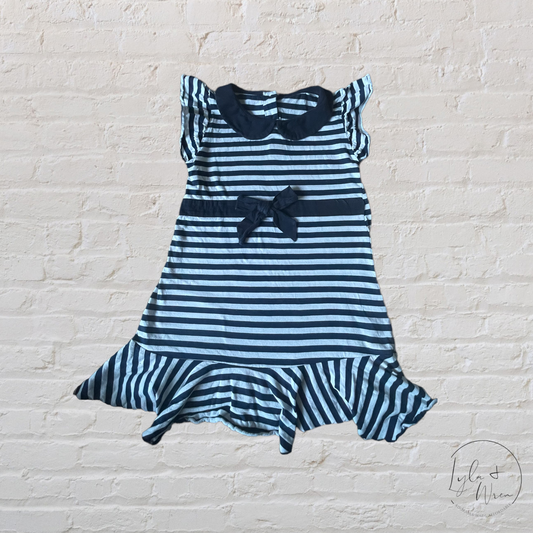 Navy + White Striped Dress | 7/8