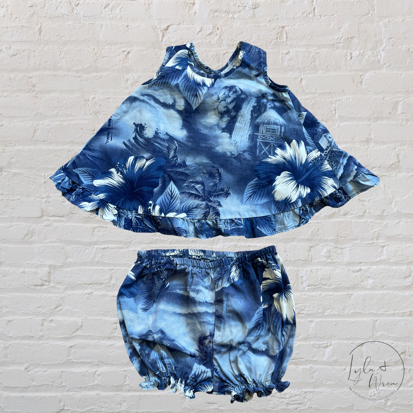 Hawaiian Open Back 2 Piece Set | 6 M