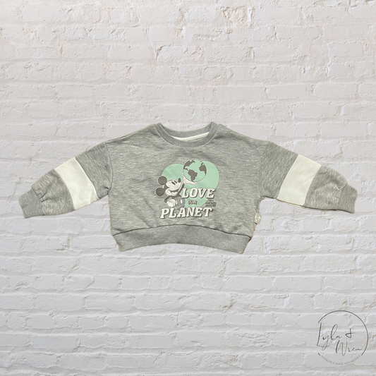 M. Mouse “Love Our Planet” Crop Sweater | 2/3