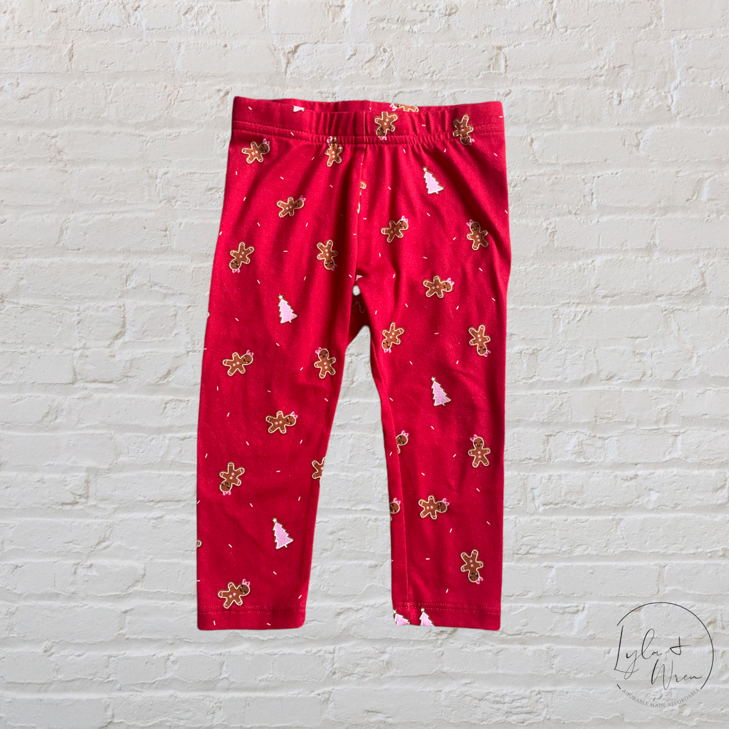 Gingerbread Print Leggings | 12-18 M