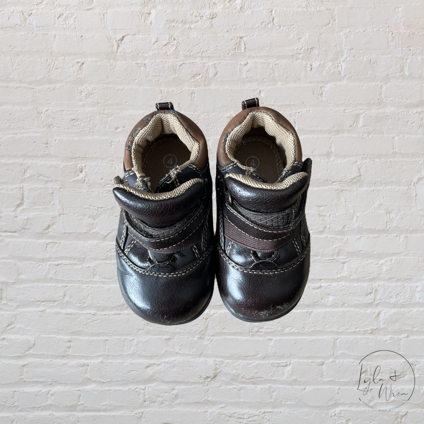 Barefoot Walking Brown Leather Shoes | Toddler 4