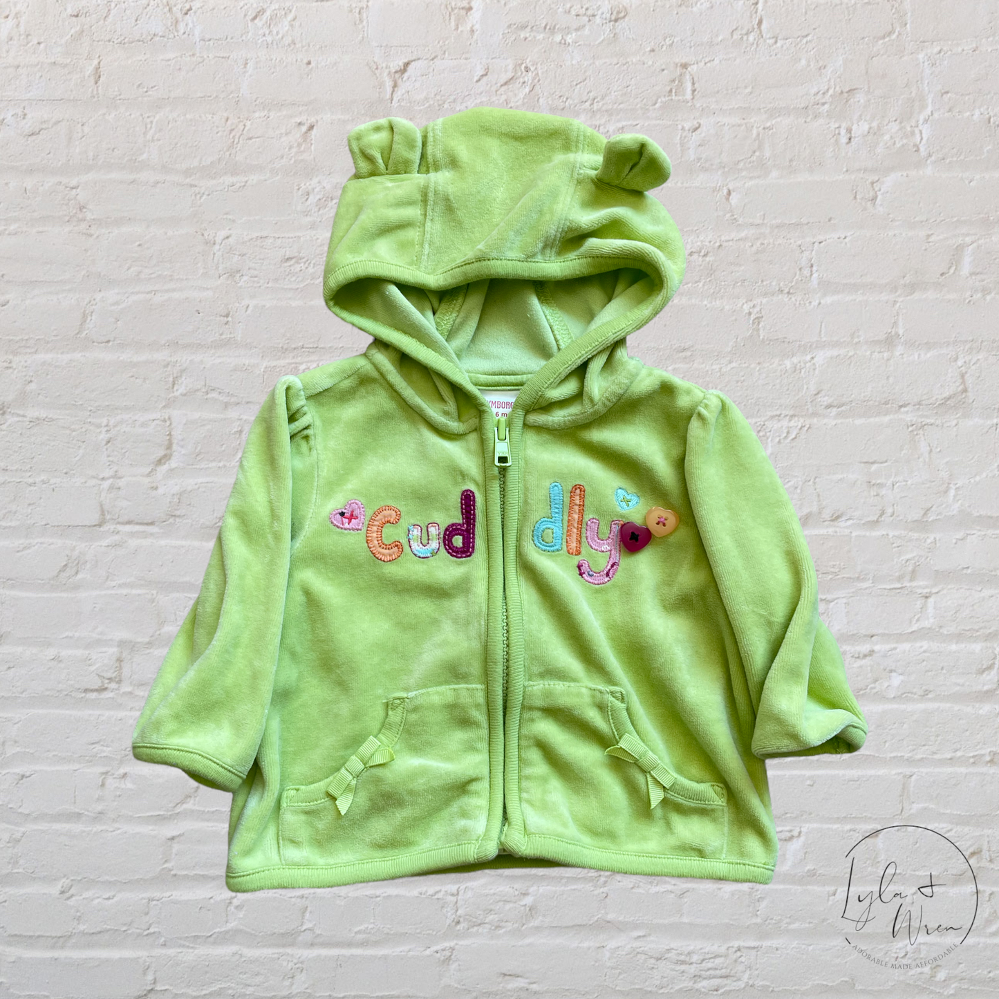 Vintage Gymboree “Cuddly” Hoodie | 3-6 M