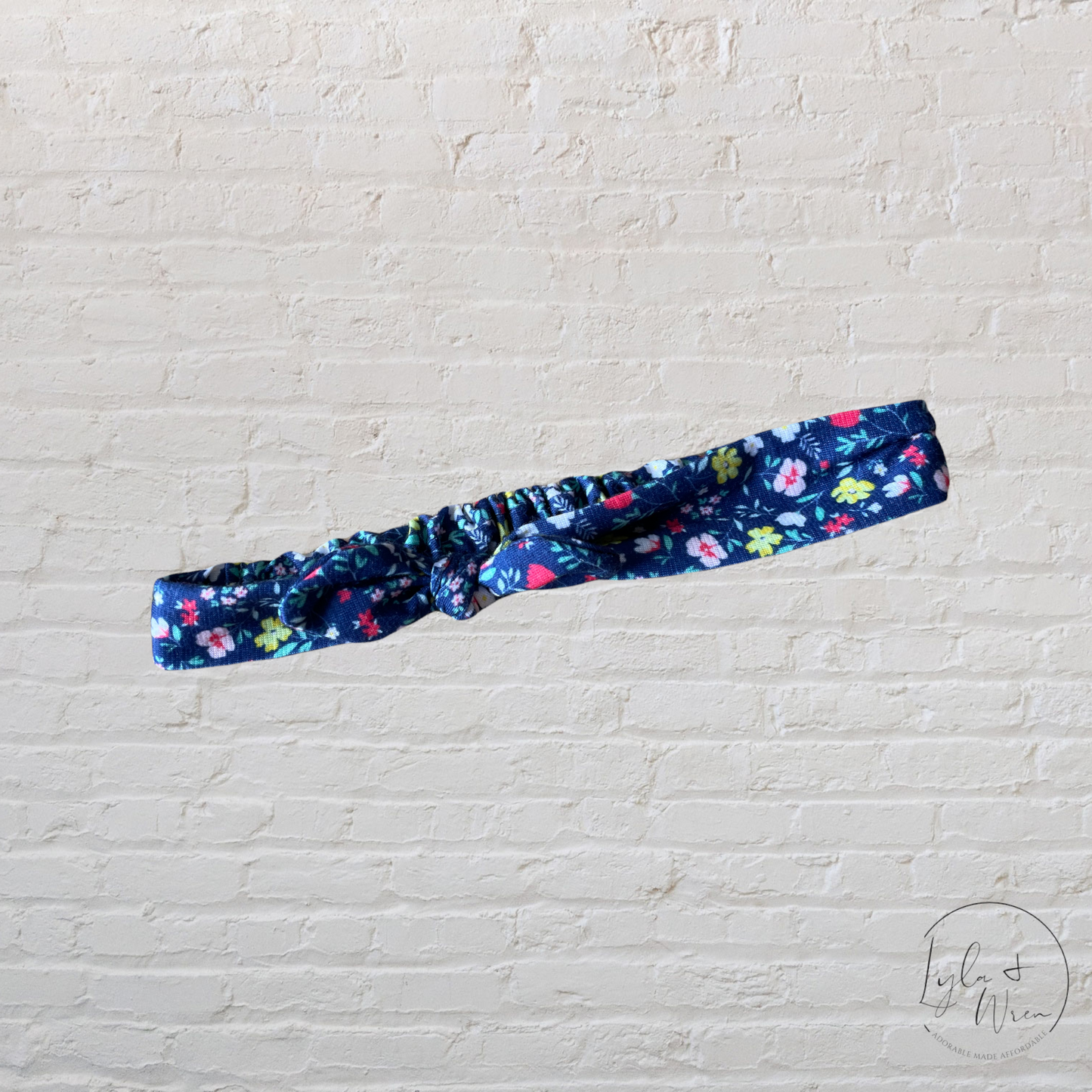 Navy/Multi Floral Headband