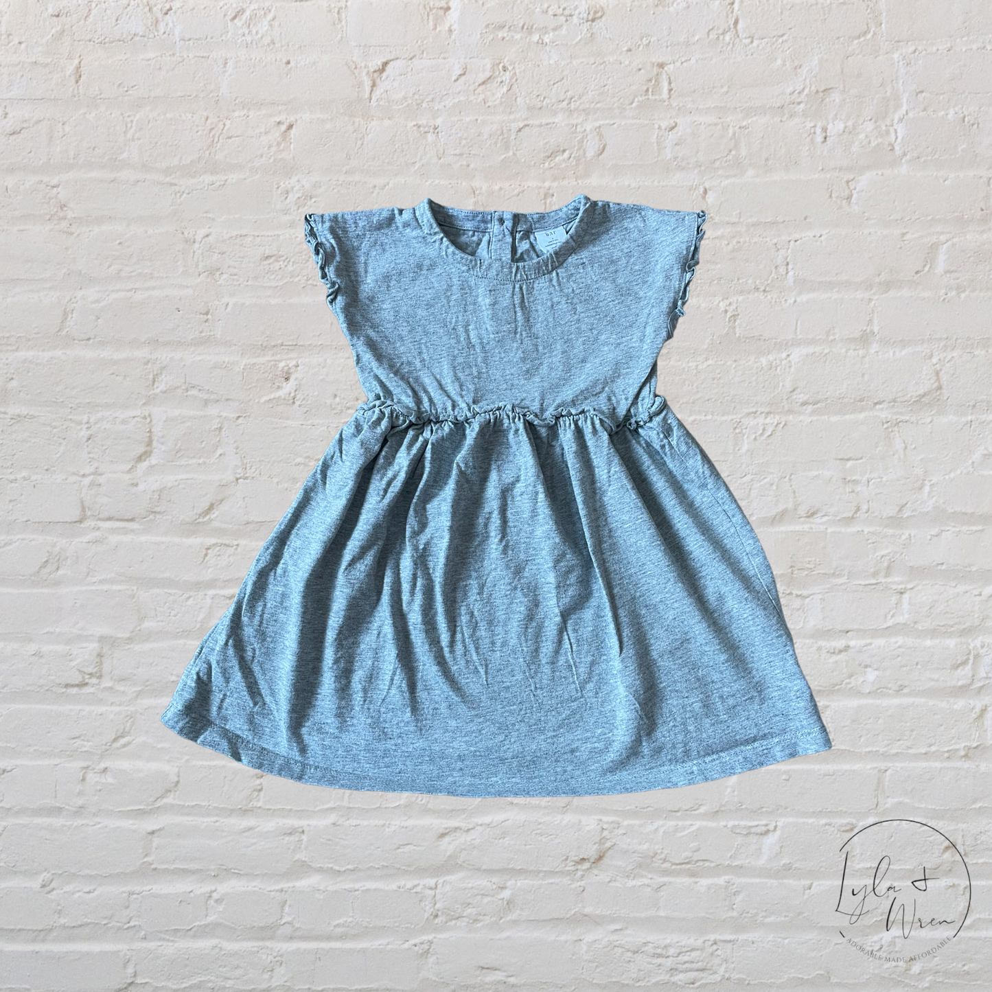 Gap Grey Ruffle Dress | 3T