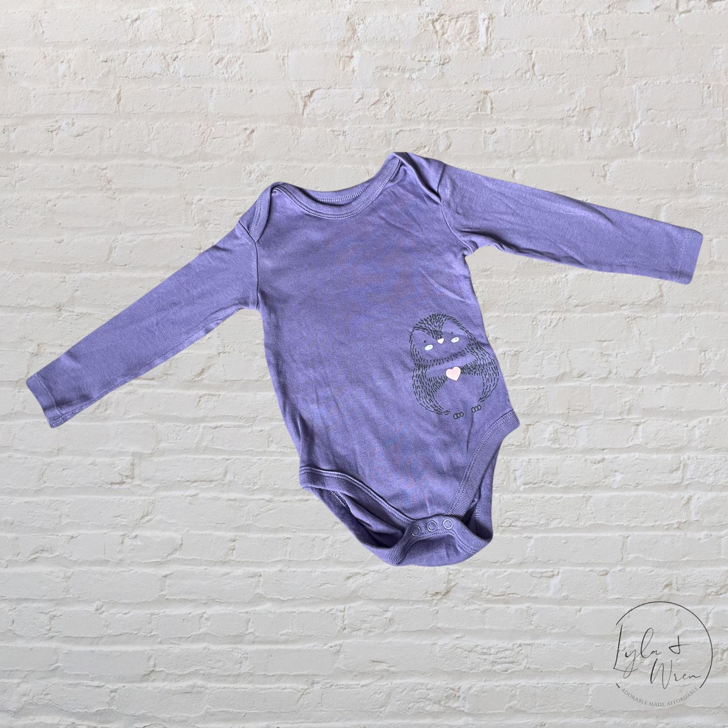 Lupilu Long Sleeve Bodysuit | 6-12 M