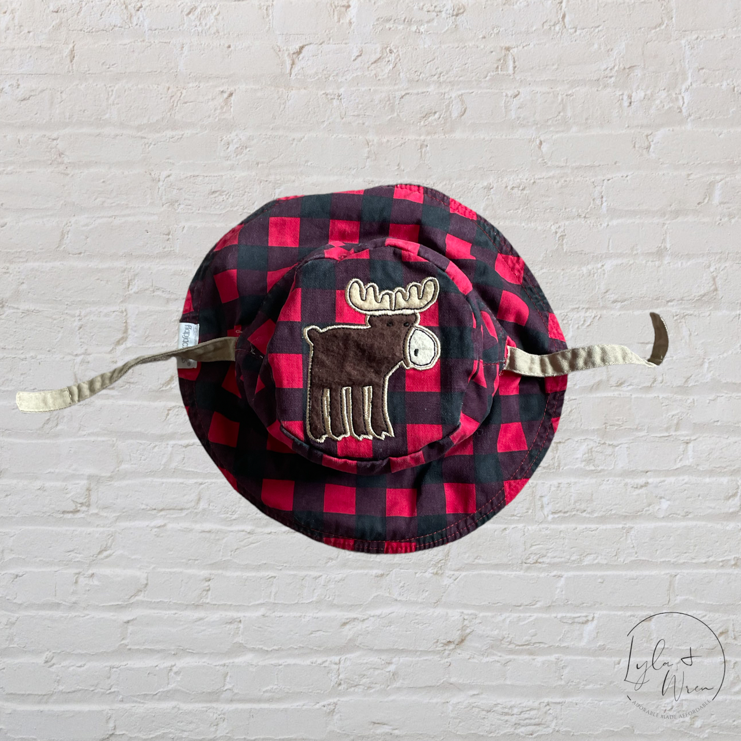 Tan / Buffalo Plaid Reversible Bucket Hat | 2-4/4-6