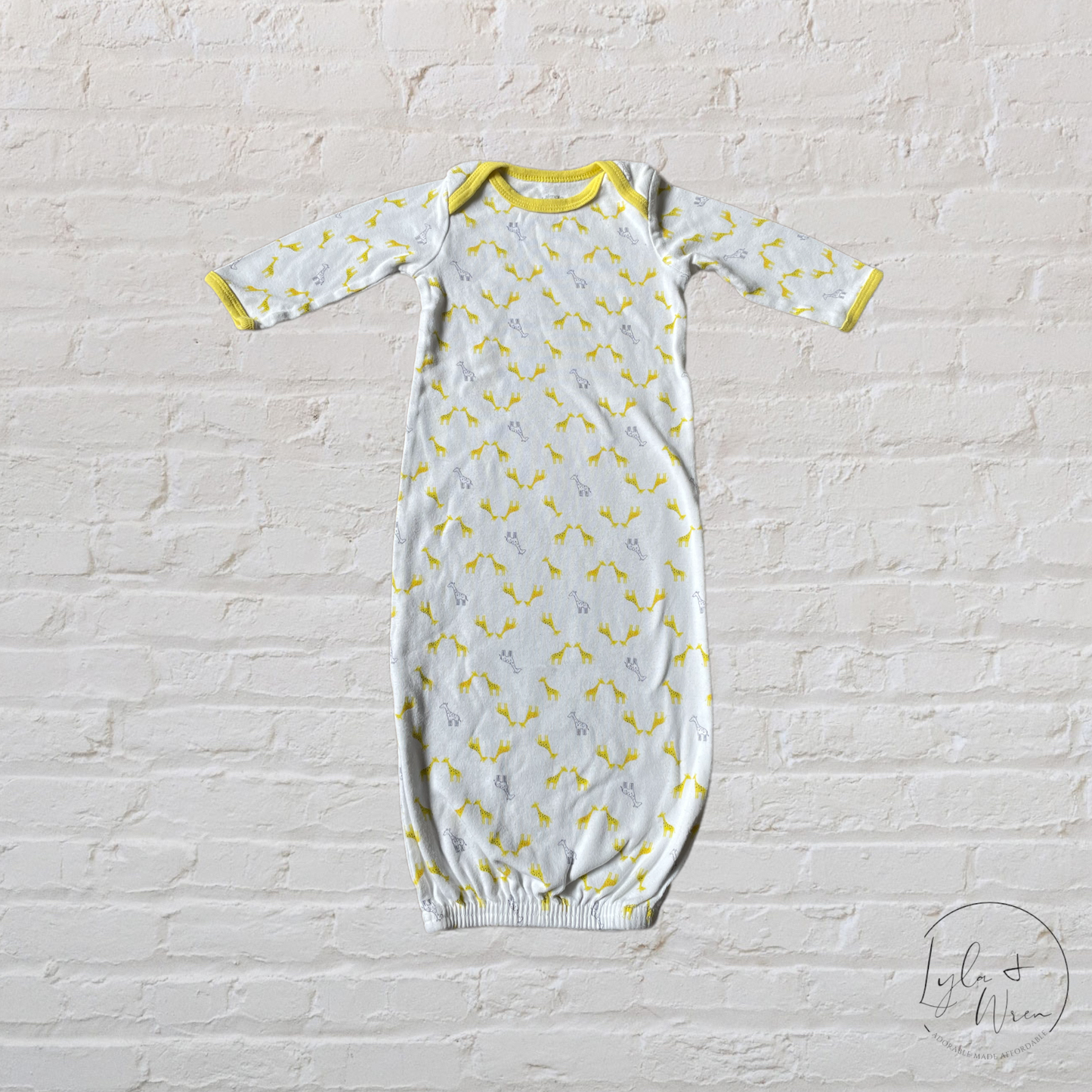 Giraffe Sleeping Gown | 0-3 M