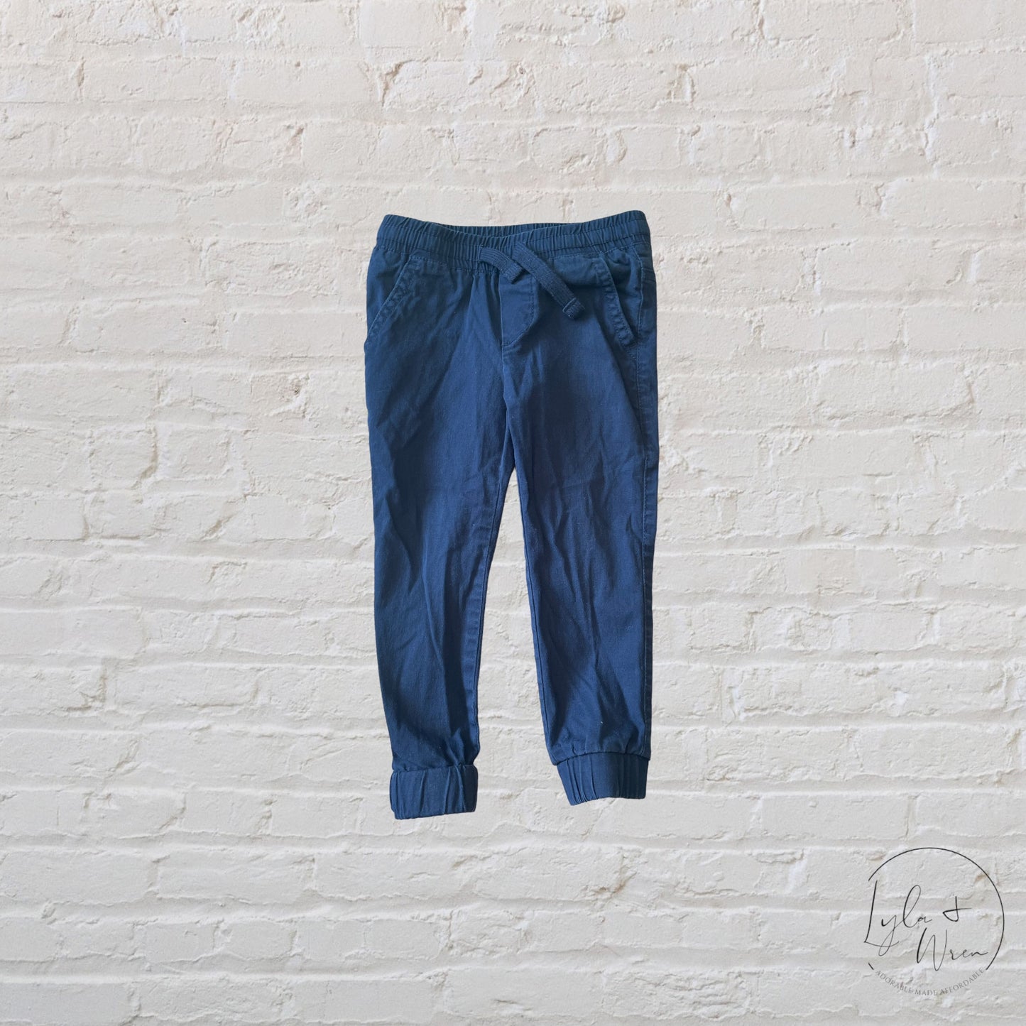 Andy & Evan Navy Blue Chino Pants | 2T