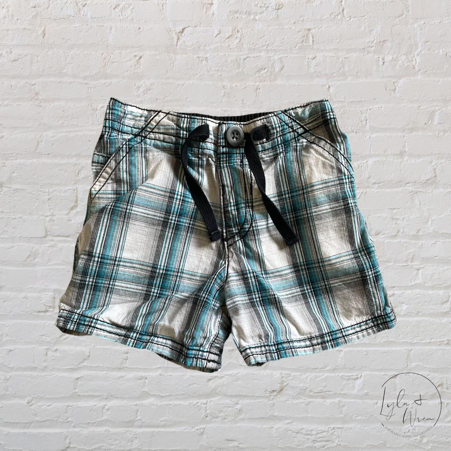 Old Navy Plaid Shorts | 3-6 M