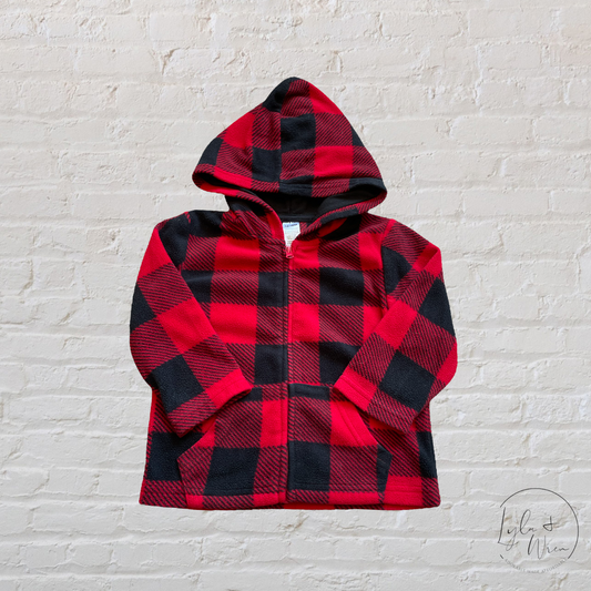 George Buffalo Plaid Fleece Hoodie | 12-18 M