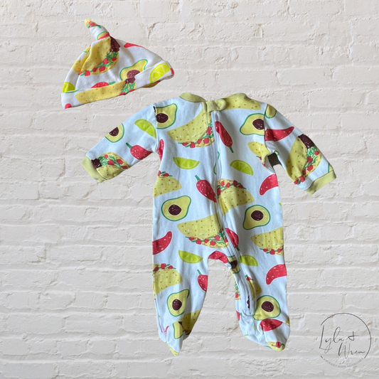 2 Piece Sleeper & Hat Set | 0-3 M