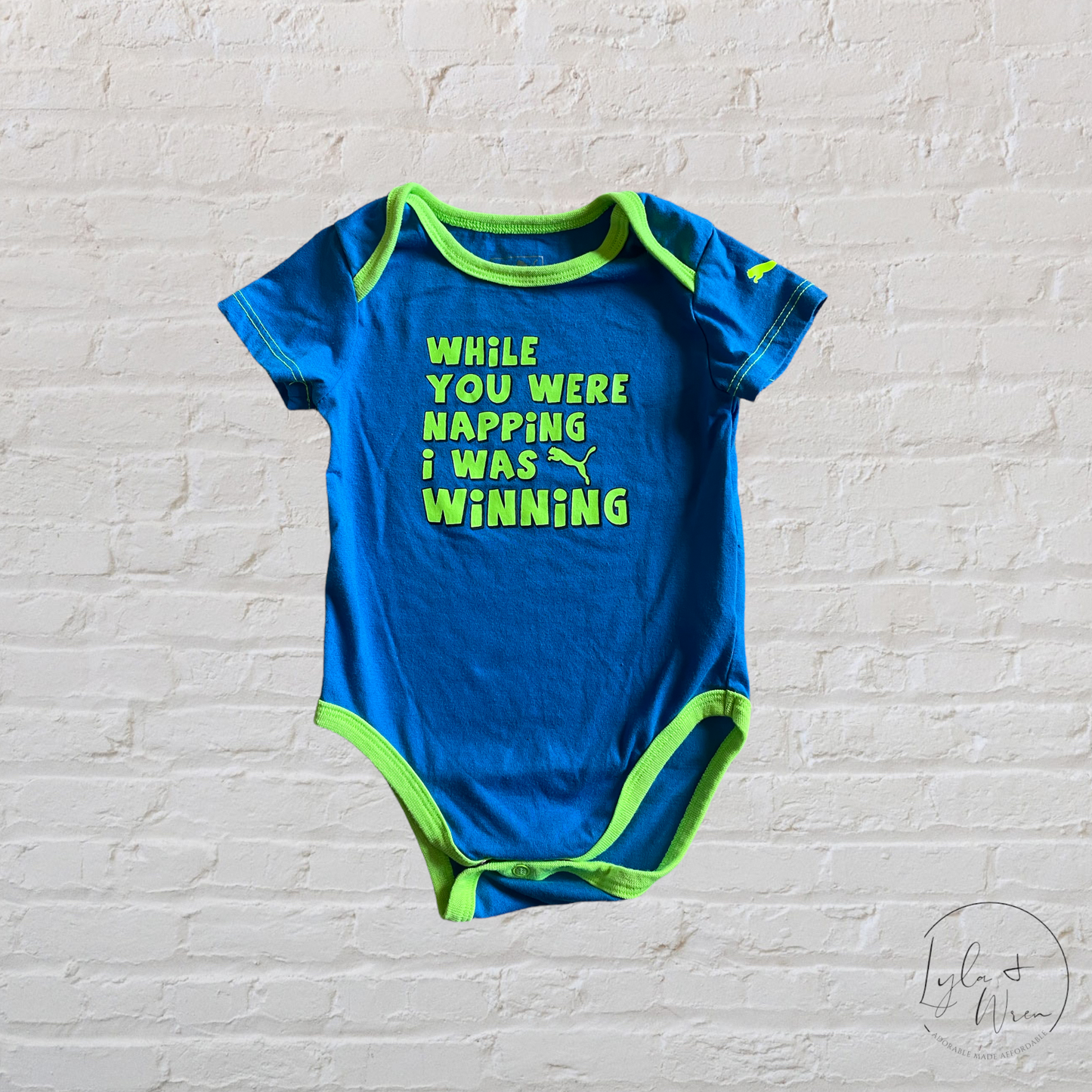 Puma Short Sleeve Bodysuit | 6-9 M