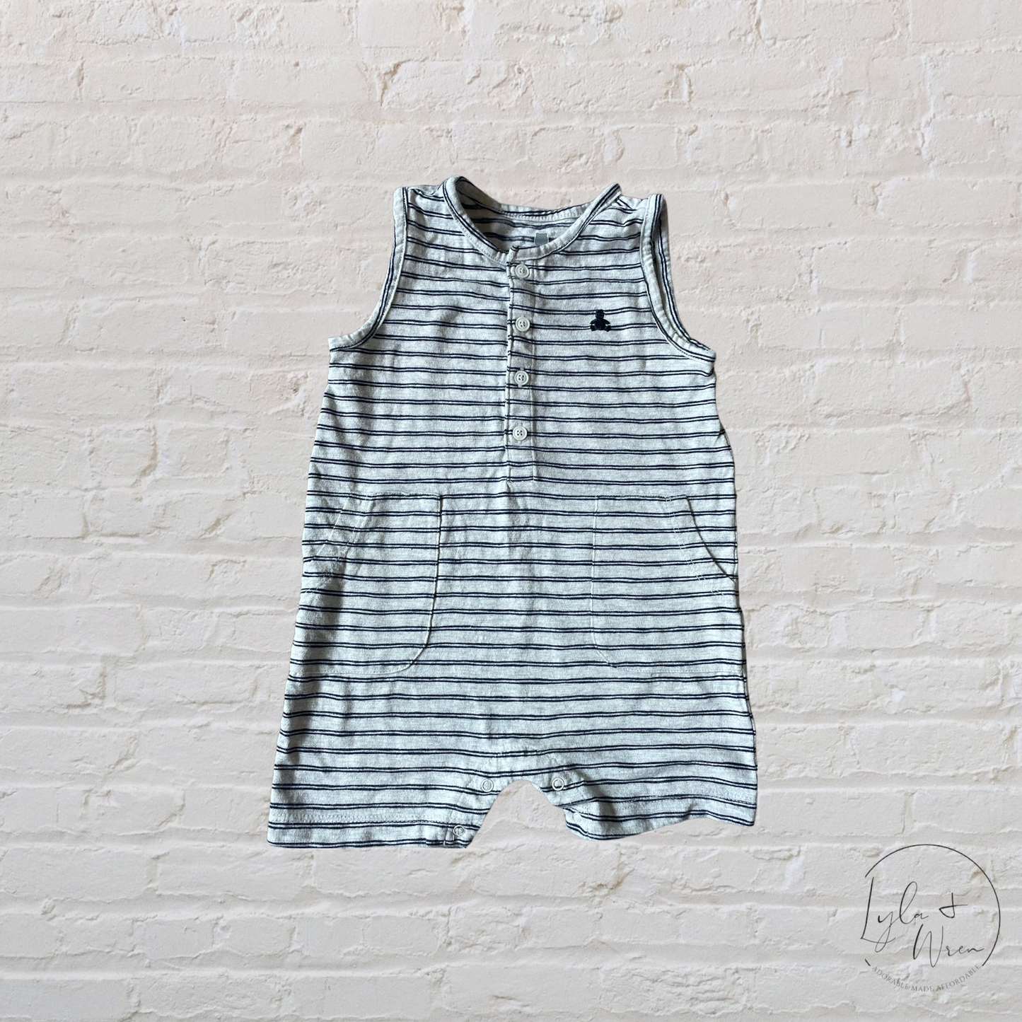 BabyGap Striped Romper | 18-24 M