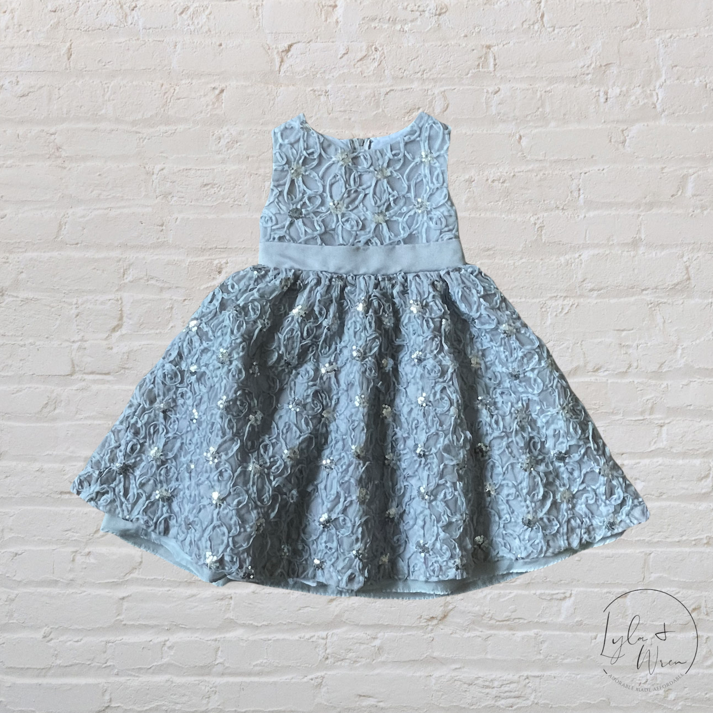 Silver Sequin/Lace Dress | 5